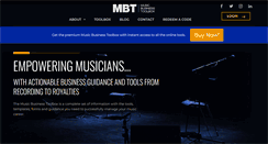 Desktop Screenshot of musicbusinesstoolbox.com