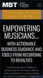 Mobile Screenshot of musicbusinesstoolbox.com